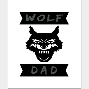 Wolf Dad Shirt Posters and Art